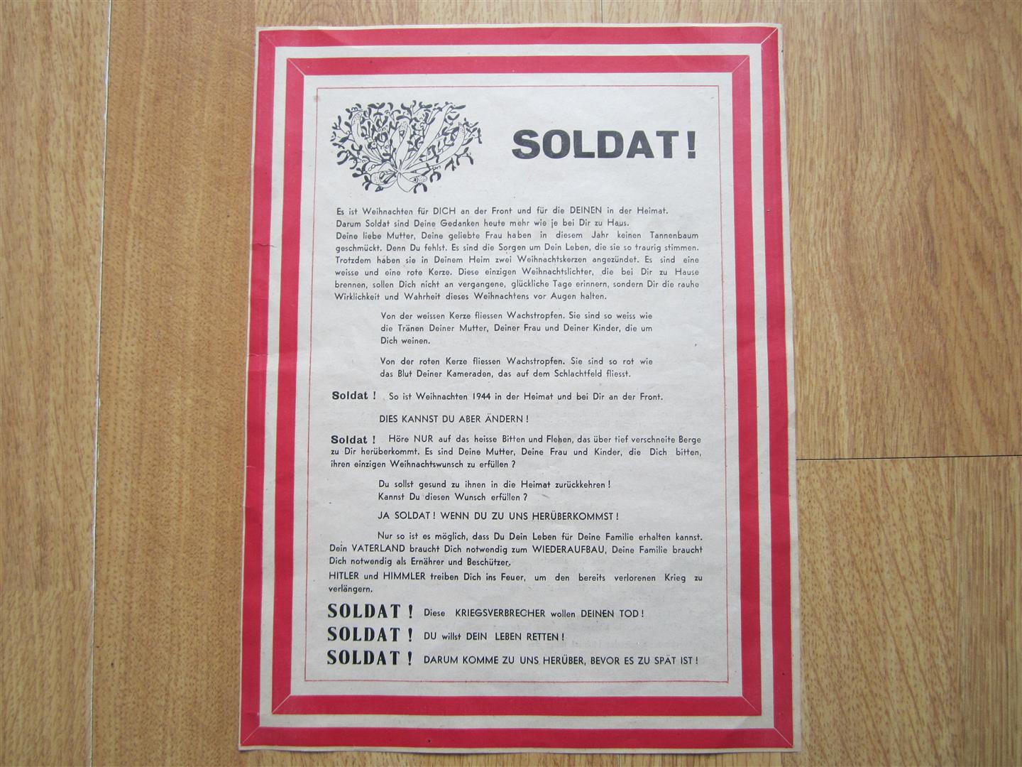 WW2 Allied Safe Conduct Pass
